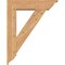Ekena Millwork Traditional Traditional Smooth Bracket w/ Offset Brace, Western Red Cedar, 7 1/2"W x 30"D x 38"H BKT0806X30X38TRA01SWR - alternate 4